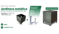 Parasol de aluminio 3 x 3 heavy duty