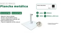 Parasol de aluminio 4 x 4 MASTER