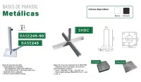 Parasol de aluminio 4 x 4 MASTER