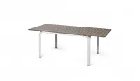 Mesa de 140 extensible a 210 con estructura de aluminio y tablero DURELTOP