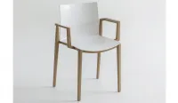 Silla con respaldo curvado para exterior