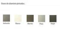 Pie de mesa aluminio 110 x 70 - (blanco / marron / negro / gris mate / antracita o plata)