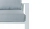 Rinconera de aluminio blanca jardín