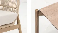 Set de aluminio imitando la madera