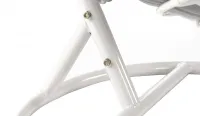 Sillón colgante BLANCA con cojines Grises