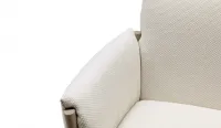 Sillón de acero individual con cojines desenfundables