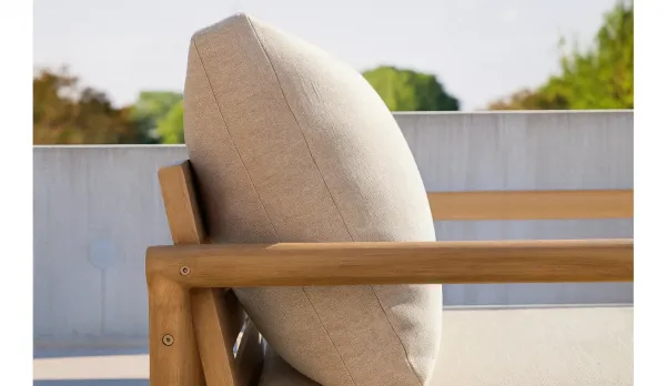 Conjunto de muebles para exteriores completo para 5 personas de madera de eucalipto