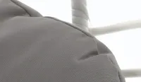 Sillón colgante BLANCA con cojines Grises