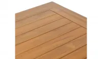 Mesa de acacia cuadrada