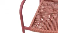 Silla de acero color Paprika rojo