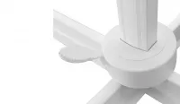 Parasol excéntrico rectangular color blanco