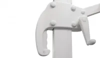 Parasol excéntrico rectangular color blanco