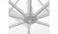 Parasol excéntrico rectangular color blanco