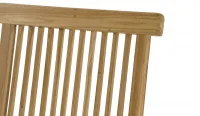 Set para 4 personas de Teca natural rectangular