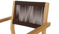 Set de mesa de teca y 4 sillas