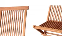 Silla de teca sin brazos