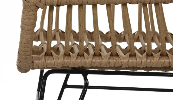 Set de rattan para 4 personas