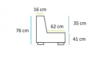 Sillón Rinconera Impermeable 90,5 x 90,5 cm