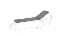 Tumbona de aluminio en oferta "Tais"