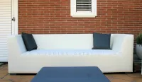 Sofa jardín Impermeable 3 plazas 237 cm.