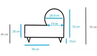 sofá de 167 cm de ancho