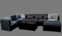 Módulo mueble exterior rinconera/brazo Valencia