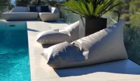 Puff exterior tela impermeable
