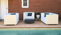 Sofa jardín Impermeable 2 plazas 167 cm.