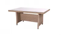 Mesa de rattan sintética en dos colores