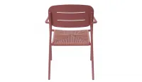 Silla de acero color Paprika rojo