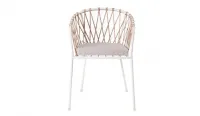 Silla metálica de cuerda