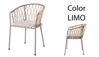 Silla metálica de cuerda