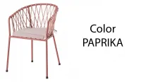 Silla metálica de cuerda