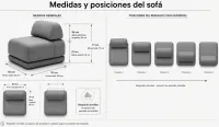 Módulo central ONNO exterior tela impermeable 103x103