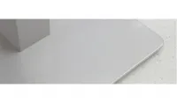 Base rectangular aluminio imitando inox