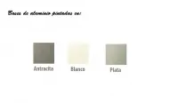 Base de aluminio con 4 soportes en varios colores