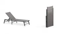 Tumbona plegable en dos colores