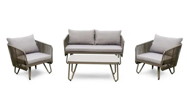 Set de aluminio en cuerda Textilene