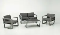 Set de sofás para jardín aluminio