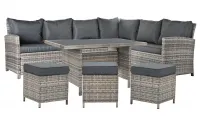 Conjunto de comedor de ratán