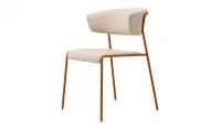 Silla de zinc con tapizado waterproof y brazos