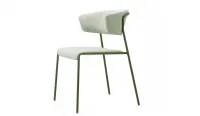 Silla de zinc con tapizado waterproof y brazos