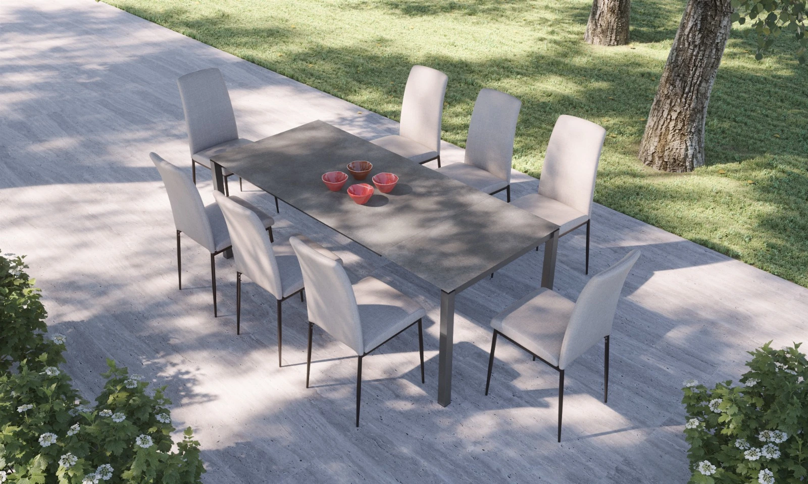 Mira la nueva mesa de terraza extensible 80 - Muebles Jardín 