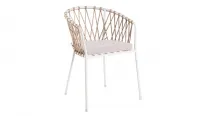 Silla metálica de cuerda