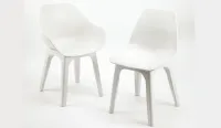 silla de diseño sin brazos de polipropileno