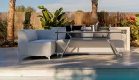 Conjunto de sofás comedor exterior + sillas de jardín