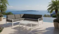 Mueble jardín con respaldo reclinable