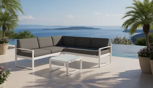 Mueble jardín con respaldo reclinable
