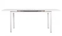 Mesa extensible con listones de aluminio
