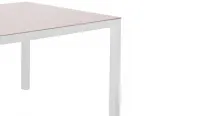 Mesa jardín aluminio "Tais "blanco 80 x 80 en oferta